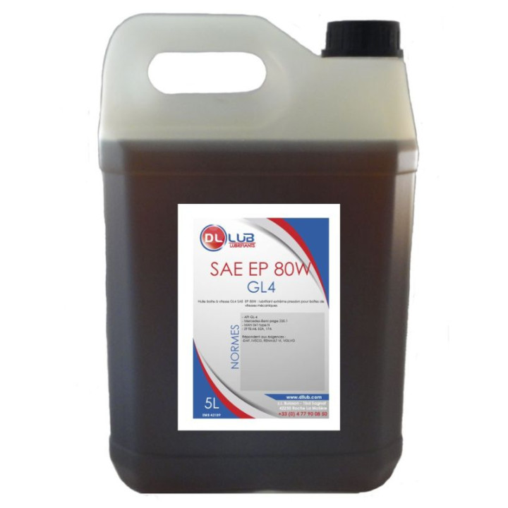 HUILE BOITE SAE 80W GL4 EP 80W