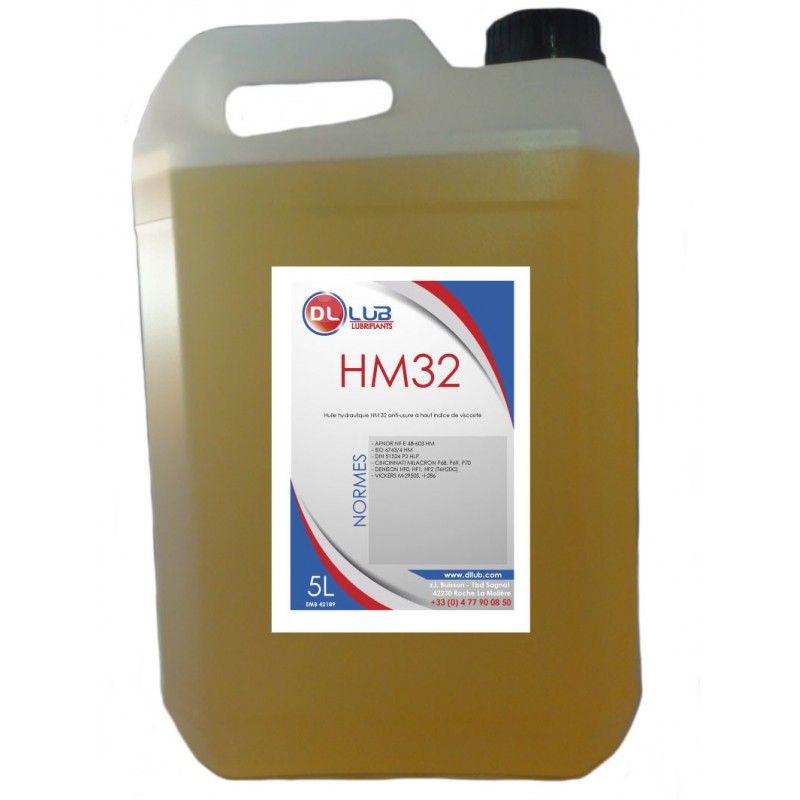 Huile hydraulique HM 32 anti-usure à très haute performance