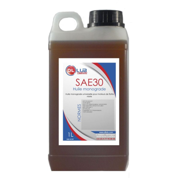 Huile de tondeuse à gazon Unigrade SAE 30 X - Huile SAE 30 pour moteurs de  tondeuse à gazon Conditionnement Bouteille de 600 ml