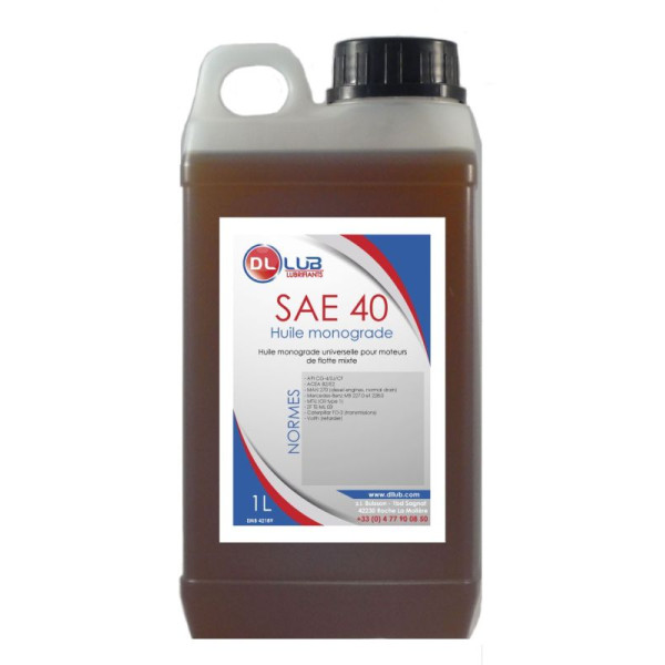 HUILE MONOGRADE SAE 40