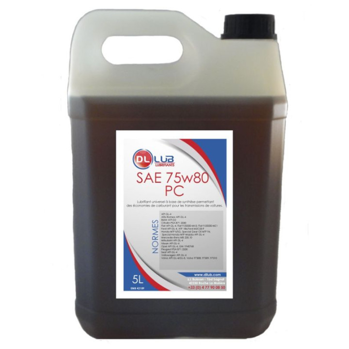 HUILE BOITE A VITESSE SAE 75W80 PC