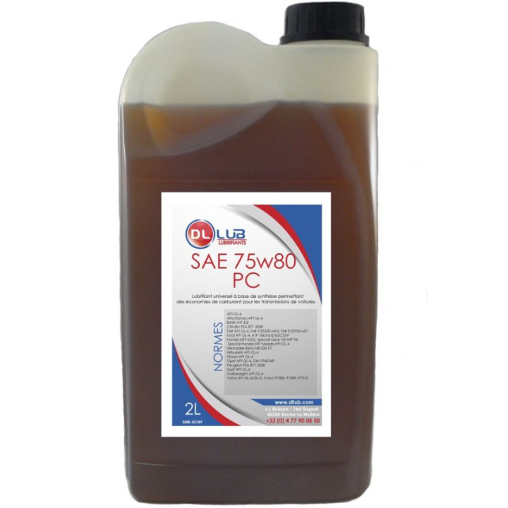 HUILE BOITE A VITESSE SAE 75W80 PC