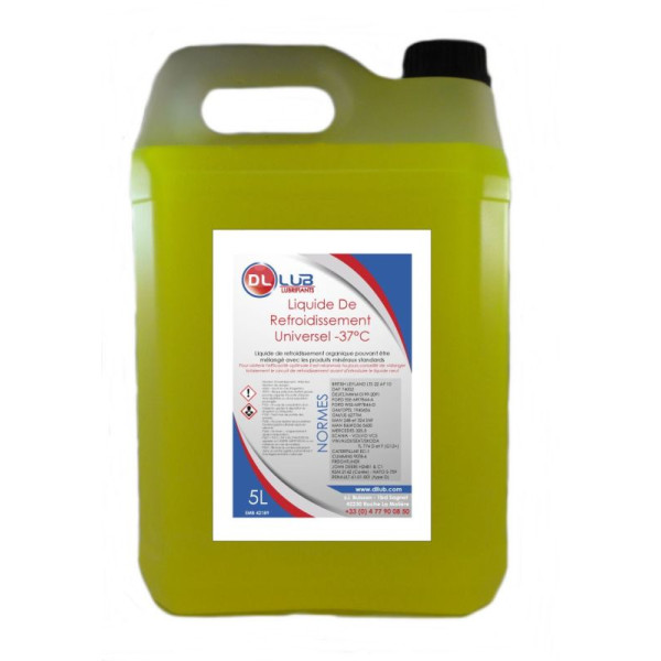 Liquide de refroidissement 25 jaune 5 litres