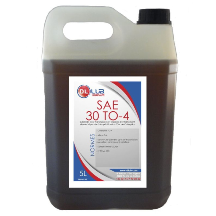 HUILE DE TRANSMISSION SAE 30 CAT TO-4