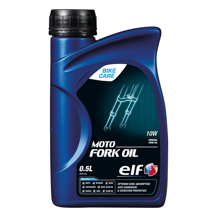 ELF MOTO FORK OIL SYN 10W : Huile de fourche moto Grade 10W