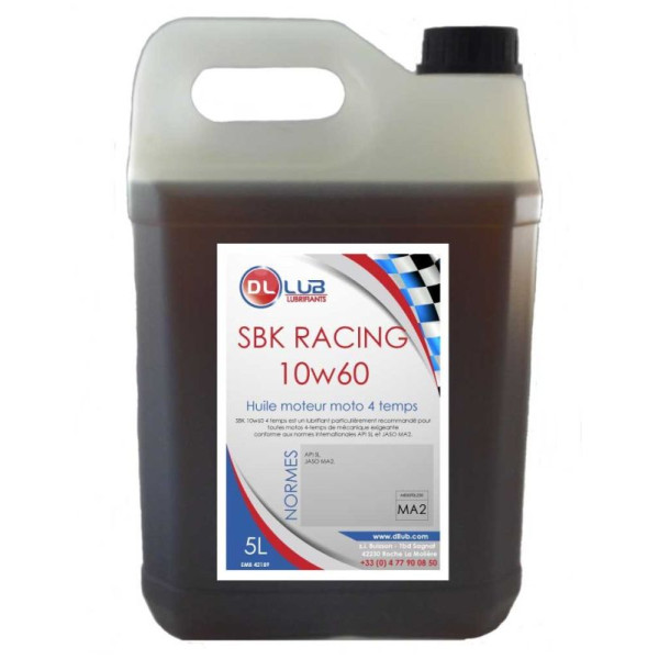 SBK 10W60 - Huile moteur moto  4 Temps
