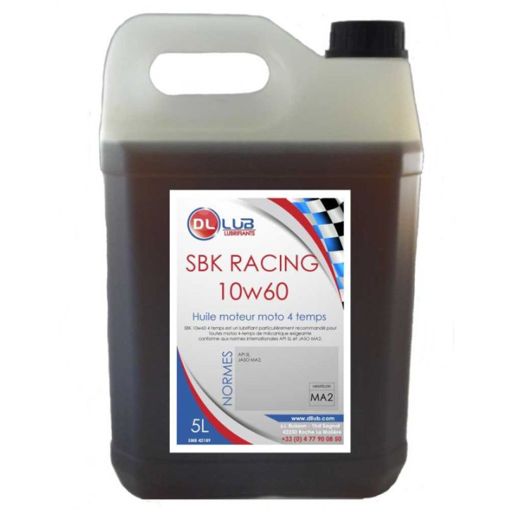 SBK 10W60 - Huile moteur moto  4 Temps