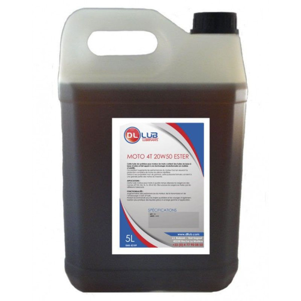 HUILE MOTEUR MOTO 4T 20W50 ESTER