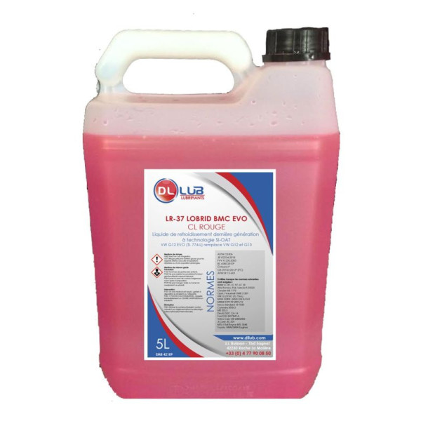 Liquide de refroidissement LR-37 LOBRID BMC EVO Rouge 5L