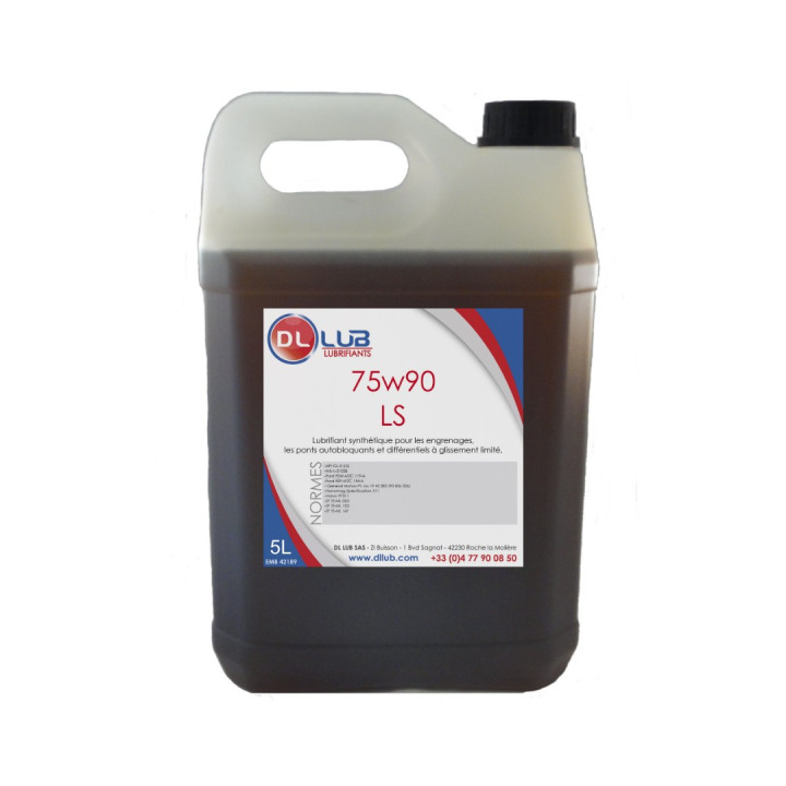 Huile boite glissement limité synthetique 75W90 LS