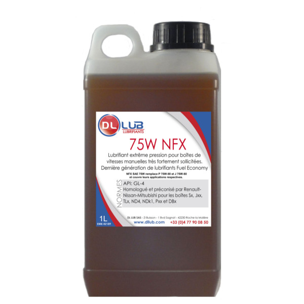 HUILE DE BOITE DE VITESSE 75W NFX
