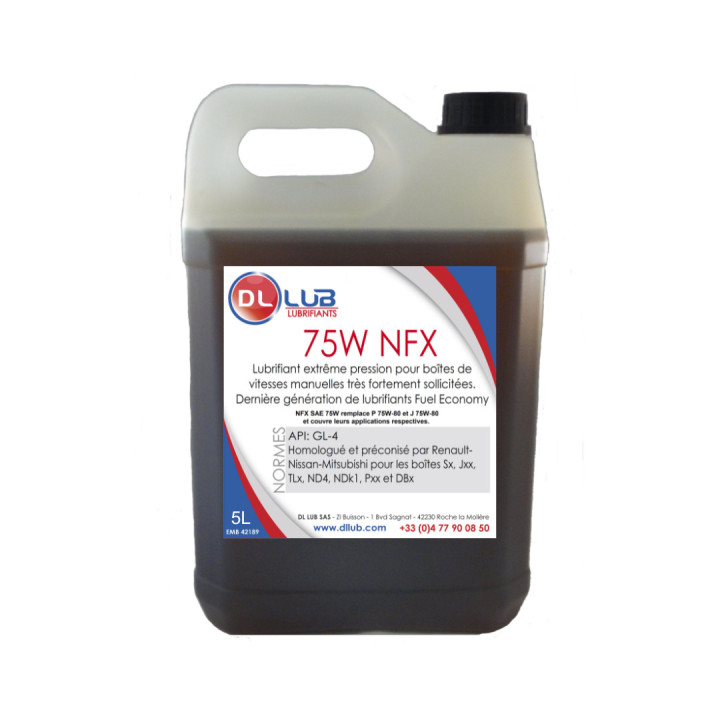 HUILE DE BOITE DE VITESSE 75W NFX