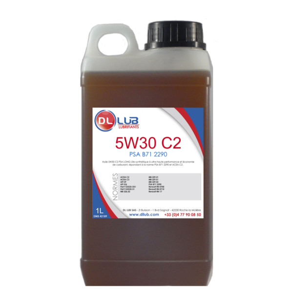 HUILE MOTEUR PSA 5W30 C2 LONG LIFE