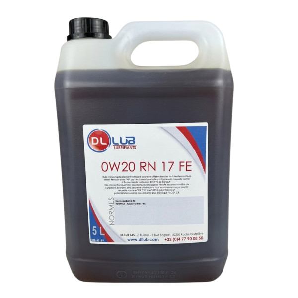 HUILE MOTEUR 0W20 RN 17 FE