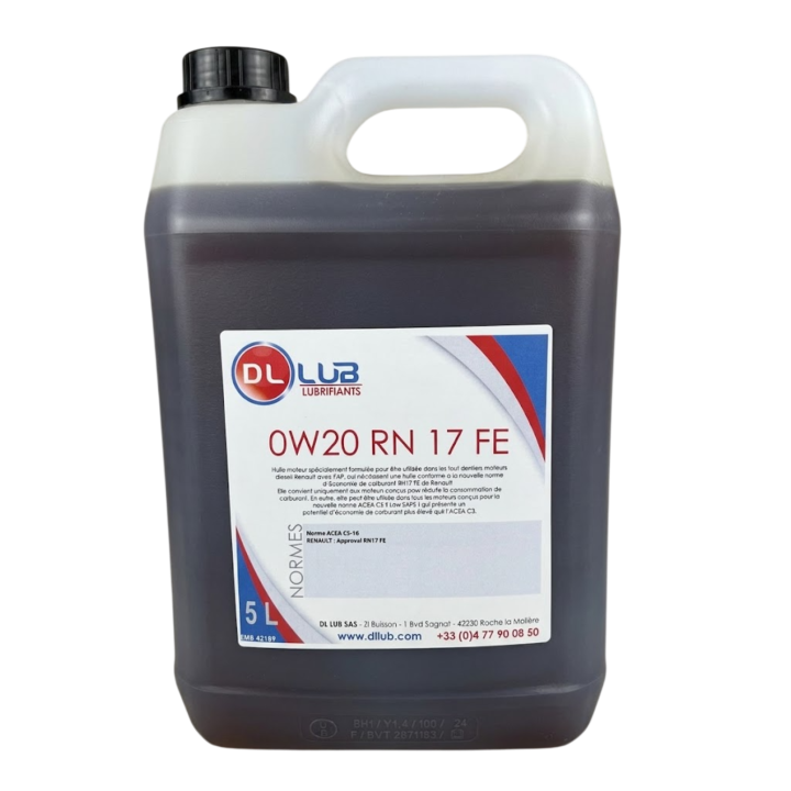 HUILE MOTEUR 0W20 RN 17 FE